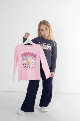 Комплект для дівчаток з 2-х лонгслівів